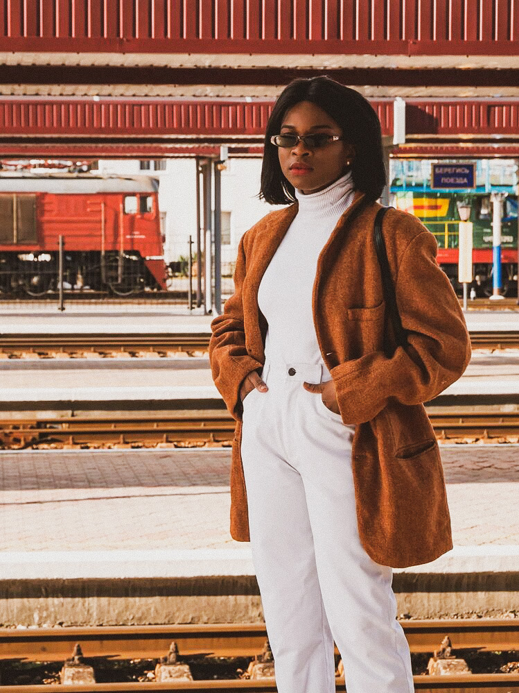 Brown and white outfit ideas